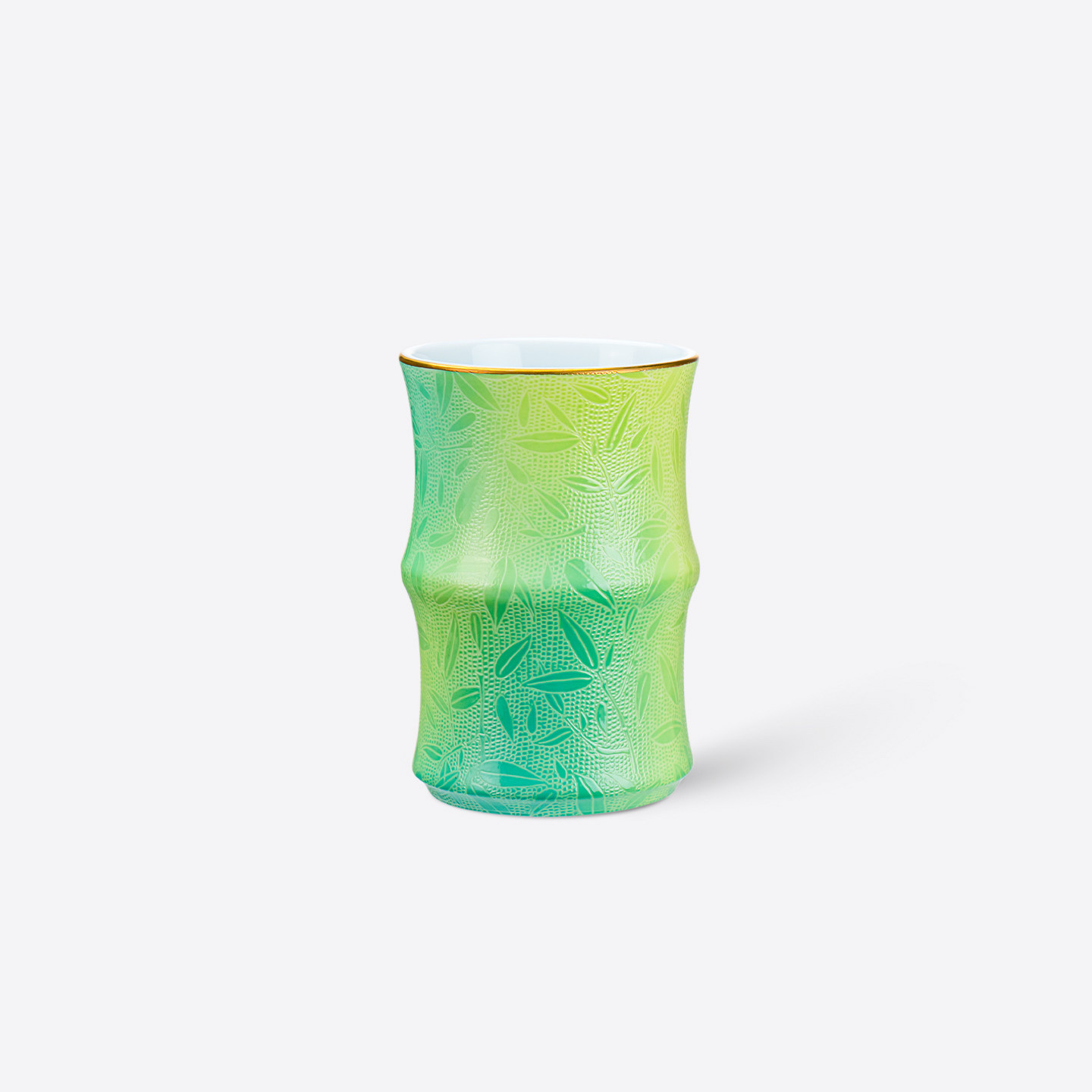 古帛扒花景德镇手工陶瓷竹节杯咖啡杯子设计感小众高档精致礼盒装