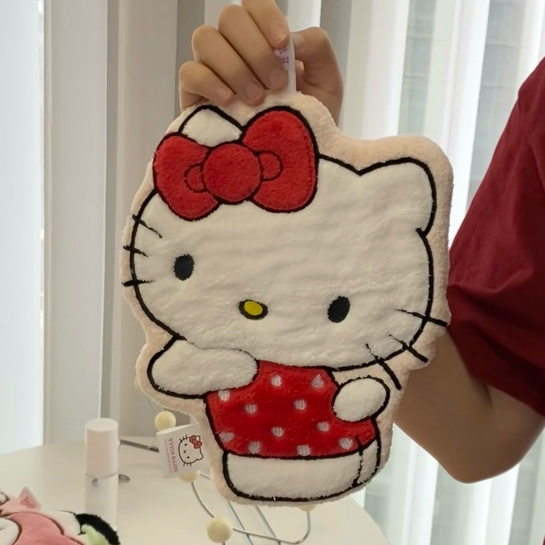 可爱Kitty擦手巾挂式可爱加厚浴室厨房卫生间擦手巾吸水速干抹布,家庭/个人清洁工具,厨房擦手巾,淘宝优惠券,粉丝福利购,淘宝优惠卷