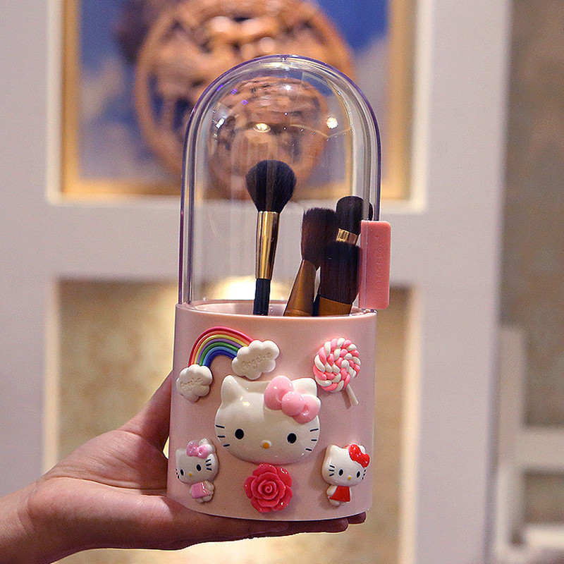 可爱创意透明防尘眼影收纳盒