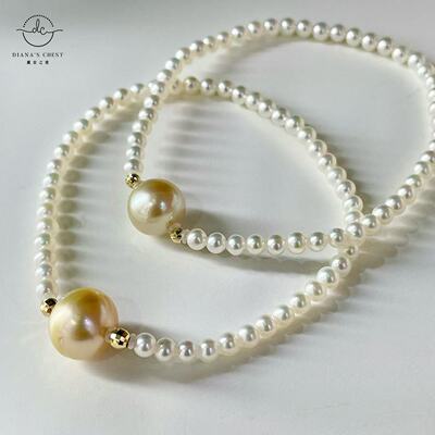南洋金珠淡水小米珍珠手链轻奢