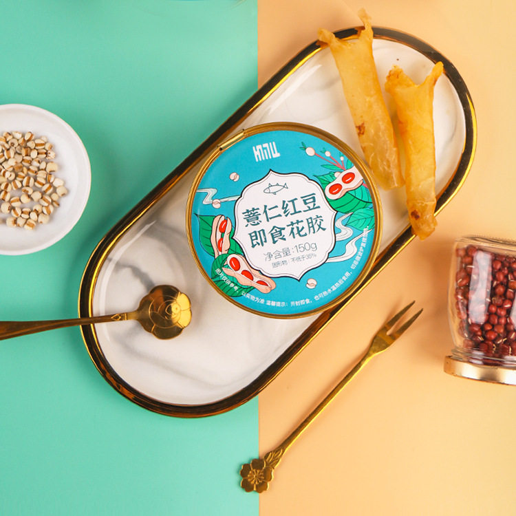大洲新燕薏仁红豆即食花胶药食同源粥方便速食碗装鱼肚花胶营养粥