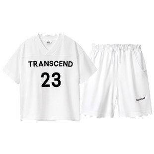 【液氨抗皱】安奈儿童装男女童V领短袖套装2024夏新款运动短裤T恤