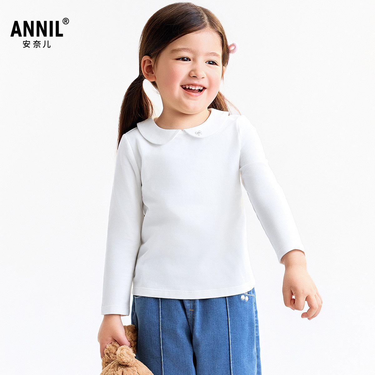 【商场同款】安奈儿童装女童翻领长袖polo衫2025秋新款XG531202,童装/婴儿装/亲子装,儿童POLO衫,淘宝优惠券,粉丝福利购,淘宝优惠卷