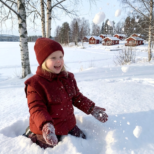 女童拜年服2026新款冬装洋气宝宝红色棉服儿童圣诞针织披肩领外套