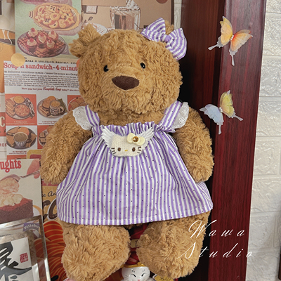 28cm巴塞罗熊16cm衣服毛绒玩偶衣服36cm小熊娃衣47cm泰迪熊娃衣