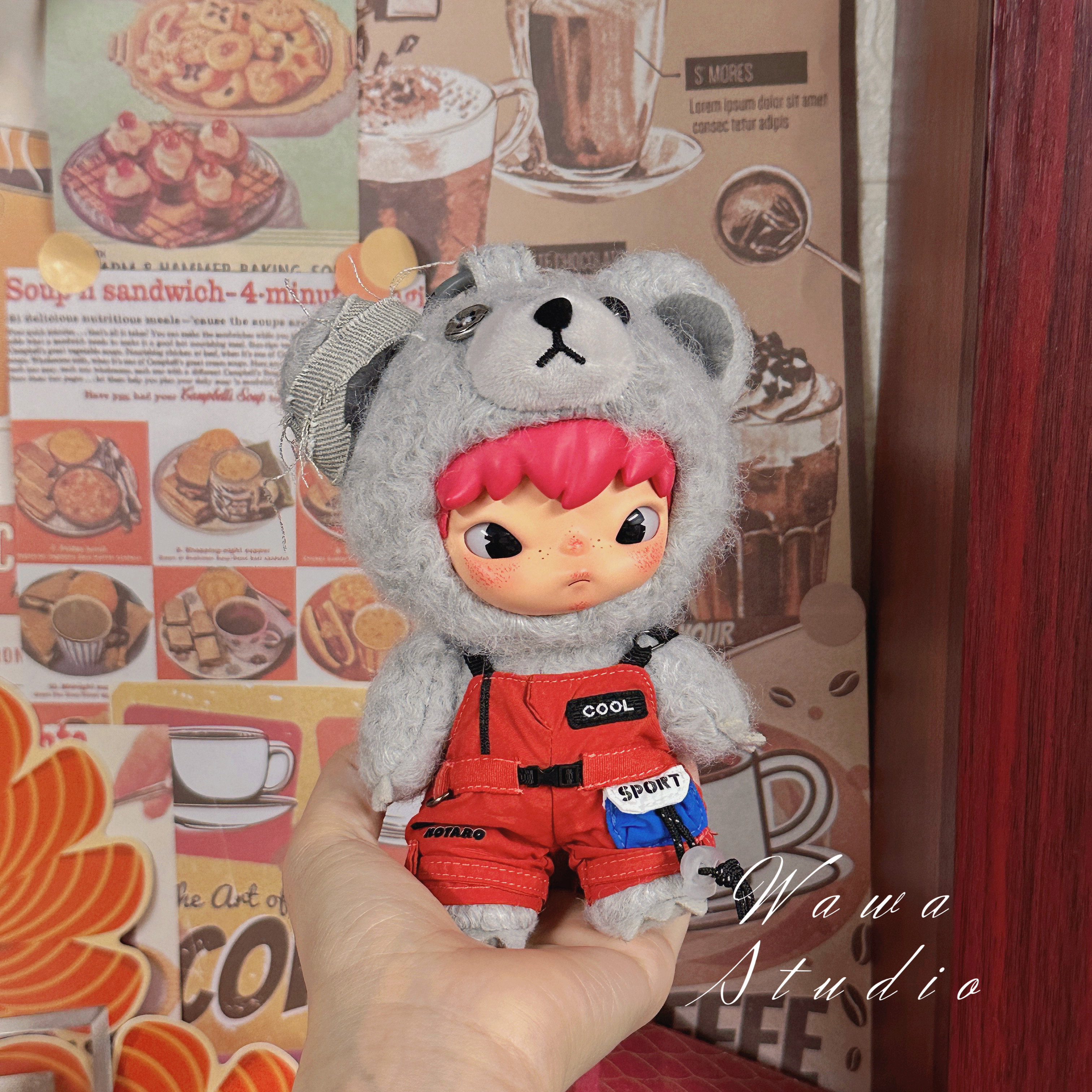 仅娃衣)小野公路日志可爱娃搪毛绒公仔棕系换装娃衣可爱英伦着替,模玩/动漫/周边/娃圈三坑/桌游,棉花娃娃/毛绒玩具娃衣,淘宝优惠券,粉丝福利购,淘宝优惠卷