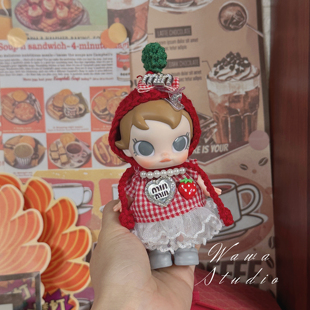 仅娃衣babymolly积极入冬可爱搪胶毛绒衣服套装格子ob11裙子茉莉