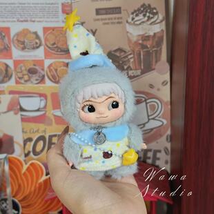 现货三代Wakuku立刻开挂吧系列摆件盲盒毛绒娃娃搪胶粉色可爱娃衣