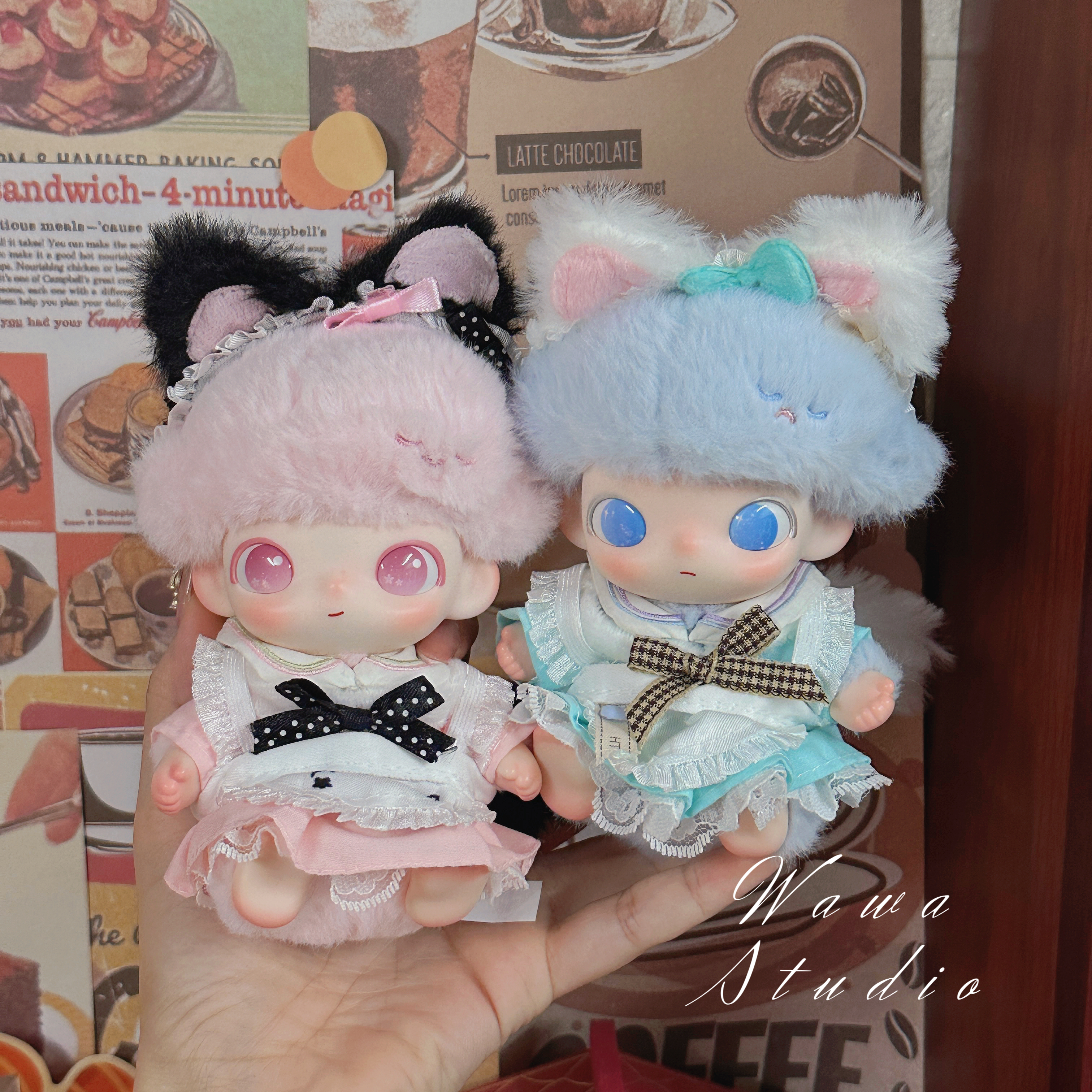 dimoo新生日记娃衣可爱宝宝服新款着替换装娃衣哭娃Labubu拉布布