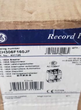 GE Record Plus断路器FEH306F160JF