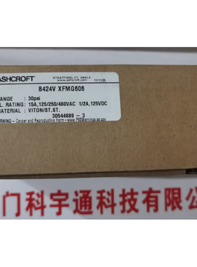 ASHCROFT/雅斯科压力开关B424V-XFMG606, 30 psi