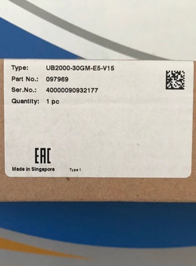 倍加福UB2000-30GM-E5-V15超声波ub4000UB6000传感器