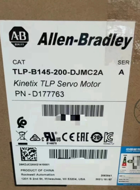 AB罗克韦尔伺服电机TLP-B145-200-DJMC2A