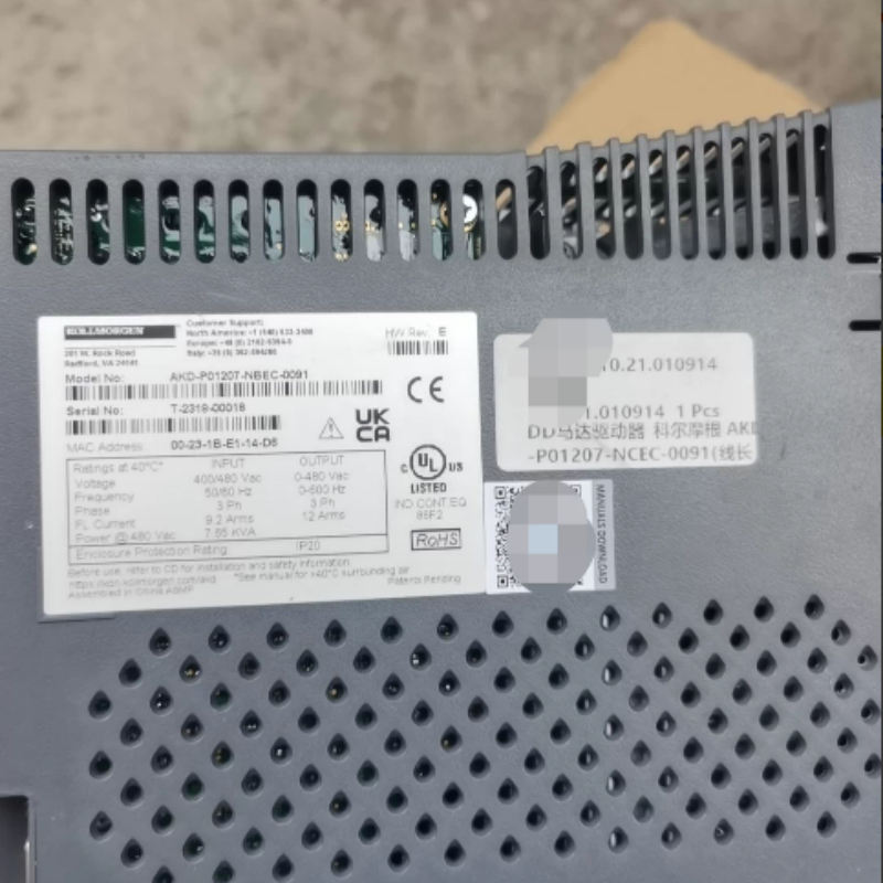 KOLLMORGEN尔摩根伺服驱动器 AKD-P01207-NBEC-0091