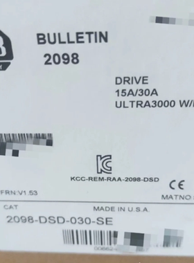 AB罗克韦尔伺服驱动器2098-DSD-030-SE