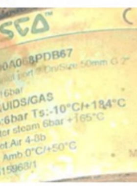 ASCO角座阀E290A068PDB67