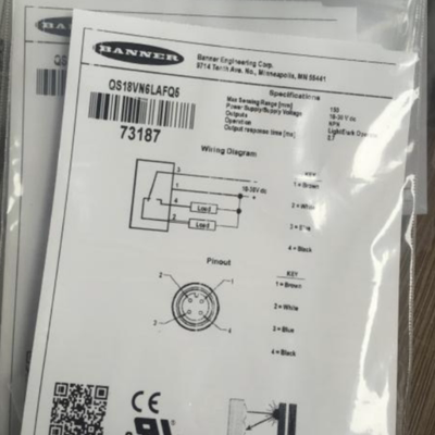BANNER邦纳QS18VN6LAFQ5光电传感器