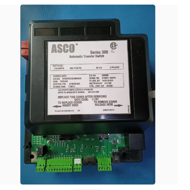 ASCO开关D07ATS020070H5X0|ATS7000两极正确型号D07ATSA20070D5X0