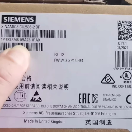 SIEMENS西门子变频器6SL3246-0BA22-1PA0