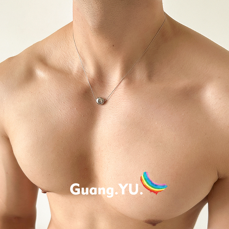 GuangYu小银豆极简细项链冷淡风