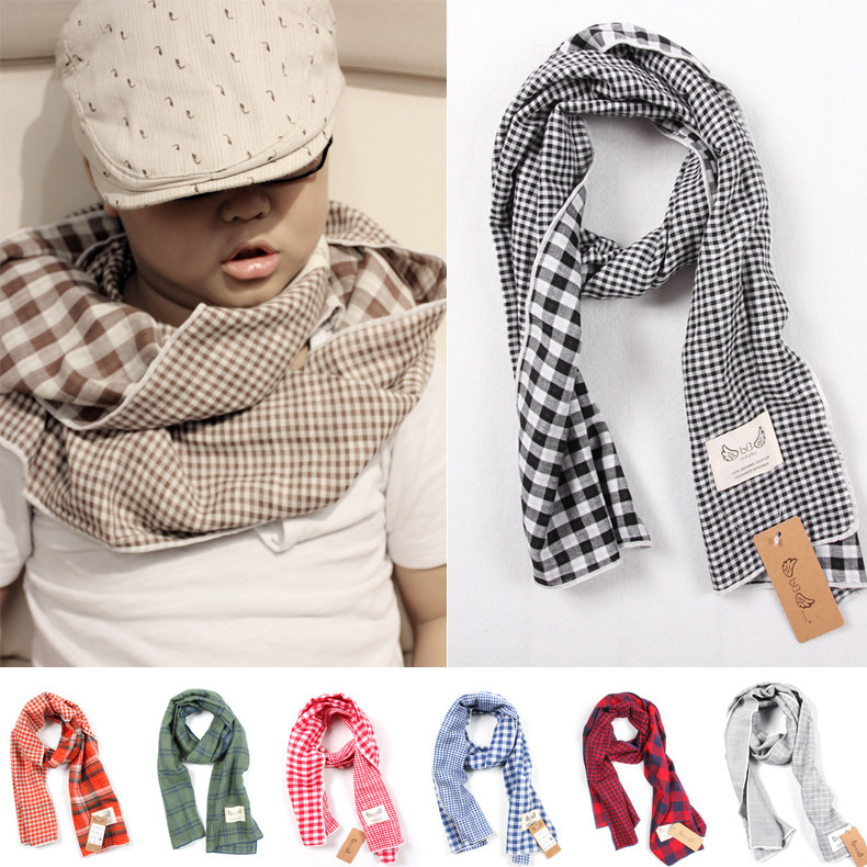 新品全棉儿童围巾双层棉纱格子男女宝宝保暖围脖亲子冬春时尚双面,童装/婴儿装/亲子装,围巾,淘宝优惠券,粉丝福利购,淘宝优惠卷