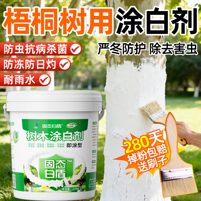 梧桐树涂白剂果树树干树木防虫花卉园林冬季长效型杀菌冬青银杏