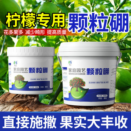 柠檬专用硼肥颗粒促花坐果