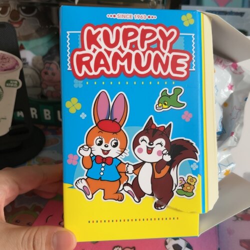 全新KUPPY RAMUNE昭和兔子复古图鉴系列盲盒潮玩毛绒公仔玩偶挂件