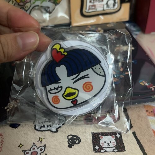 全新711便利店新品抽奖火鸡面公仔手机支架气囊伸缩桌面支架可爱