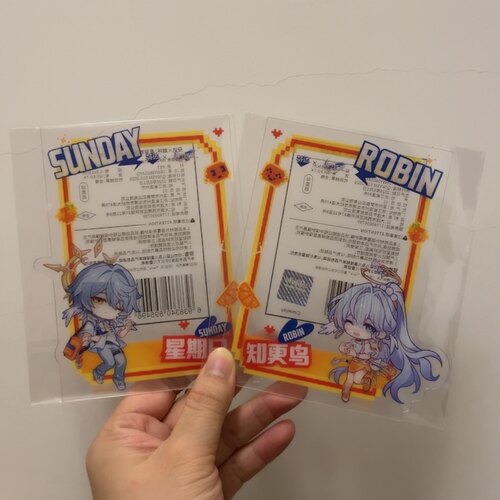 全新芬达崩坏星穹铁道星期日知更鸟亚克力透卡可爱卡通周边装饰