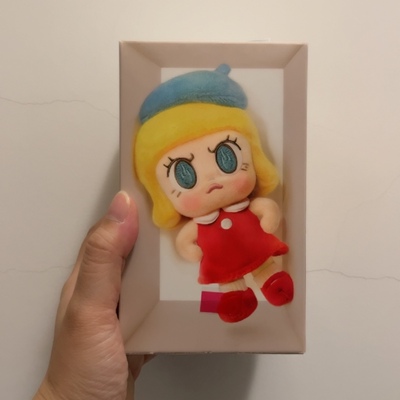 全新正品泡泡玛特angrymolly手办玩具公仔玩偶礼物紫火粉火包挂件