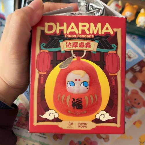 全新达摩森森samsam毛绒玩偶挂件钥匙扣包包挂件可爱卡通新年春节