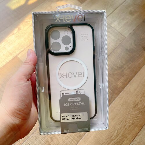 X-level冰晶适用苹果15系列全包手机壳磁吸无线充电iphone14promax防摔保护套14/15pro外壳