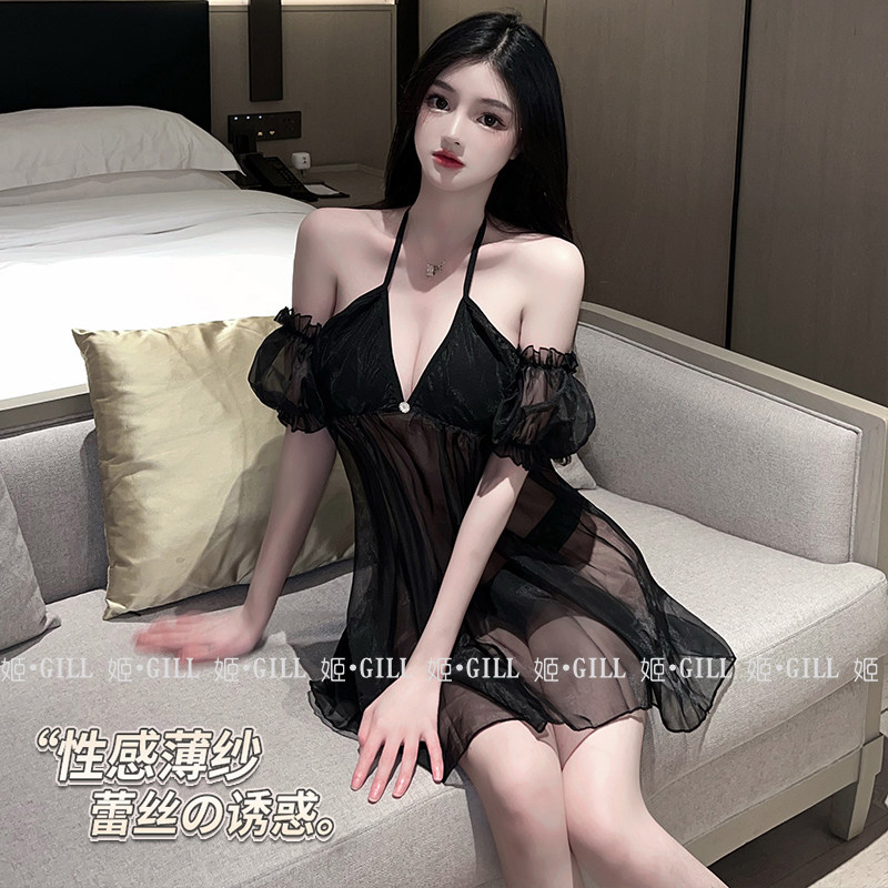 姬GILL性感睡衣夏火辣吊带睡裙
