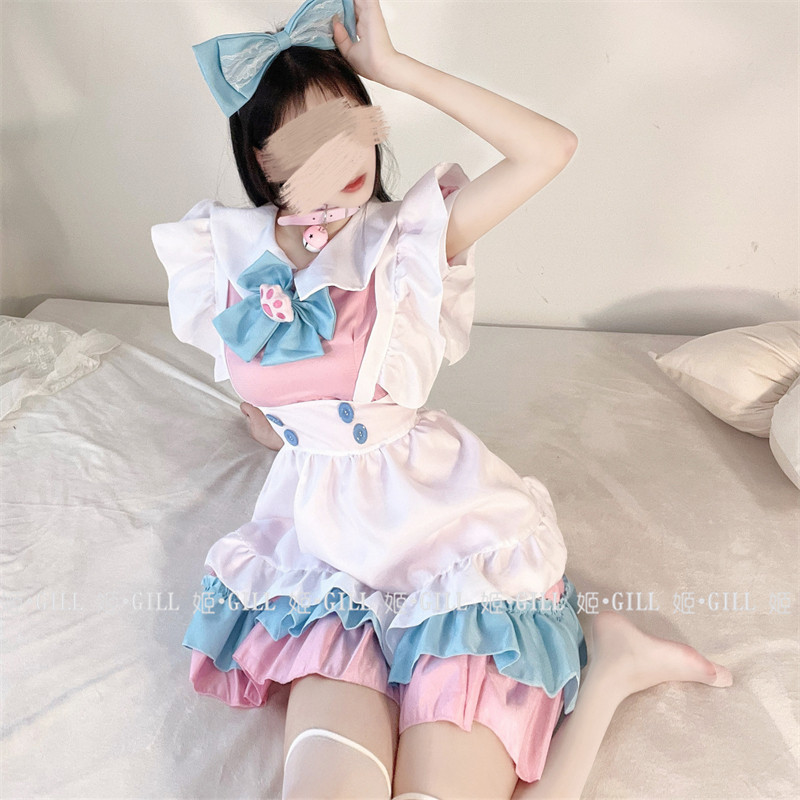 圣诞年会超萌大蝴蝶结洛丽塔女仆