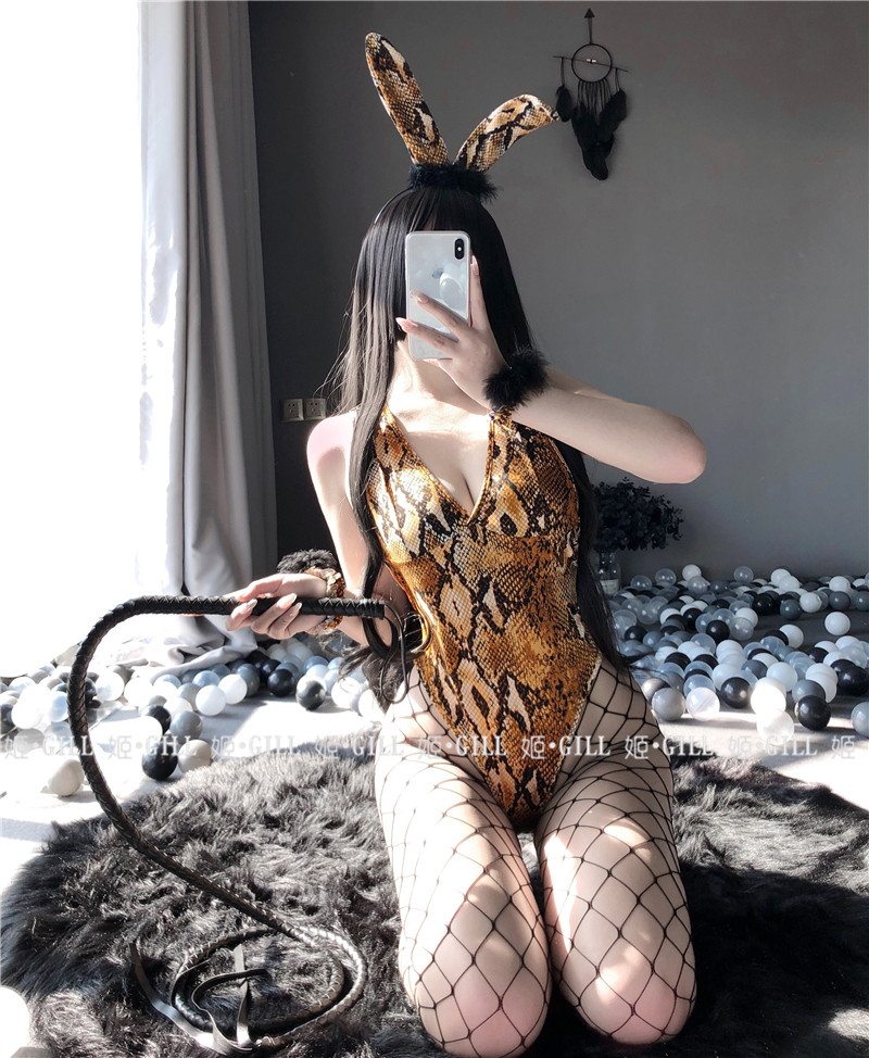 gill兔女郎乖乖性感透视连体衣
