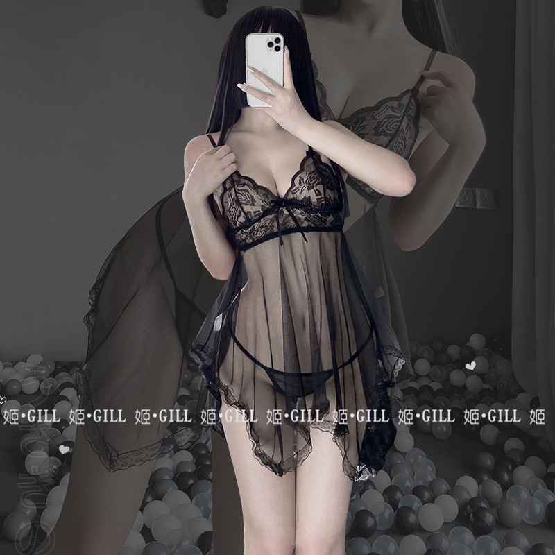 性感睡衣女夏季透视薄款蕾丝吊带