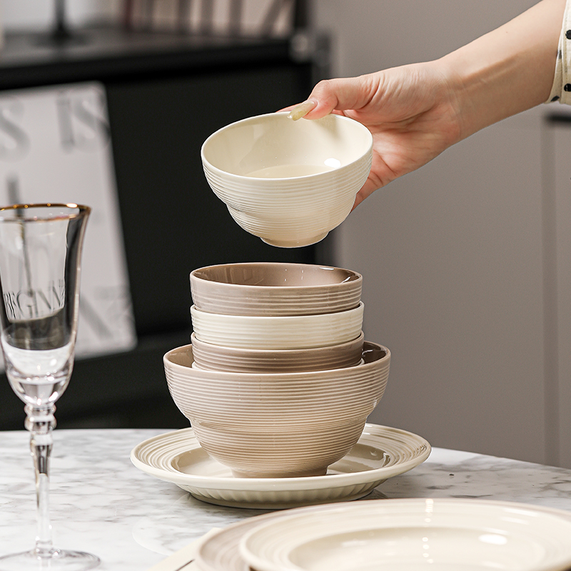 漫时光陶瓷饭碗家用轻奢