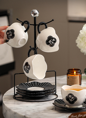 漫时光咖啡杯套装高档精致下午茶杯子轻奢高颜值女士陶瓷红茶杯碟