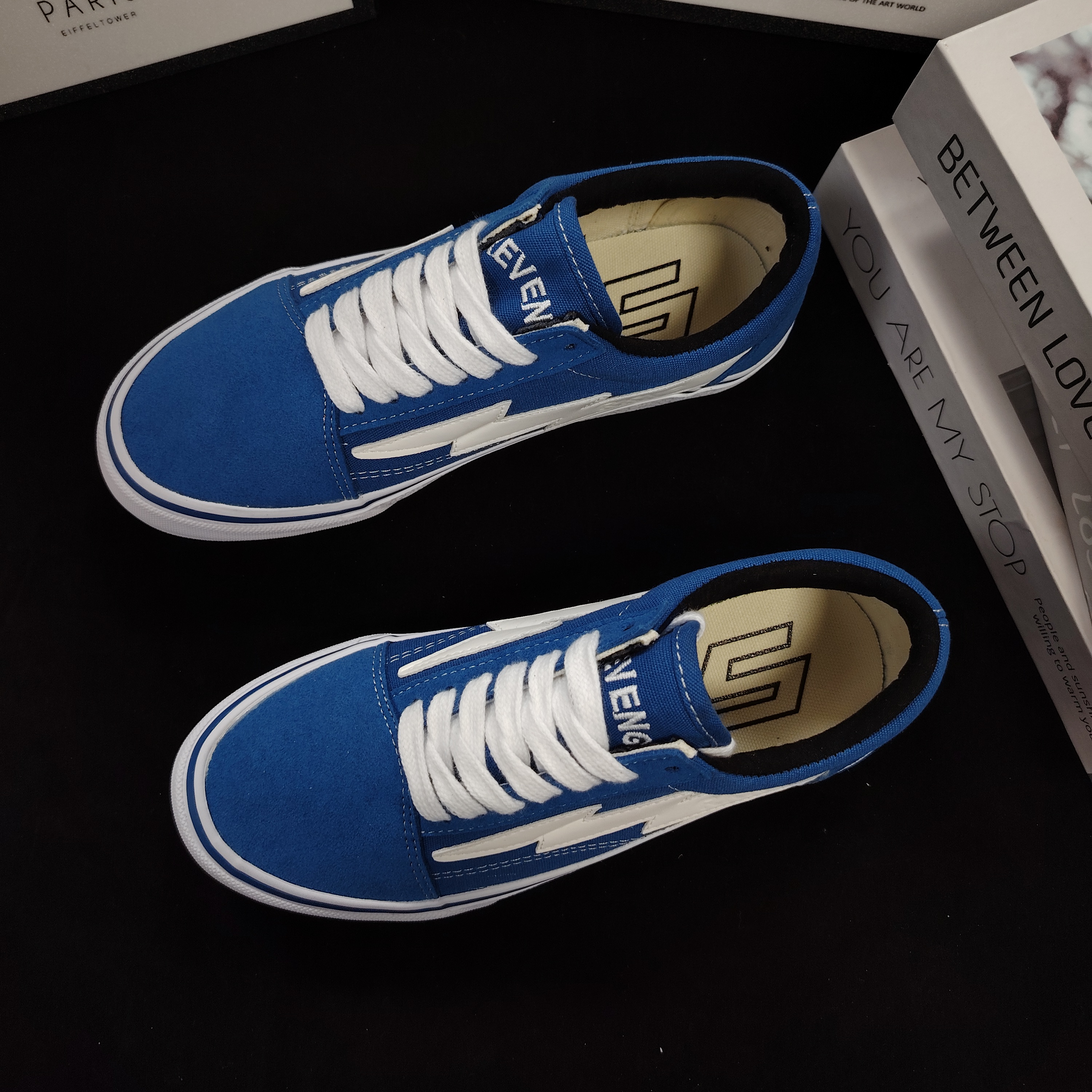 复仇风暴闪电鞋蓝白男女同款鞋