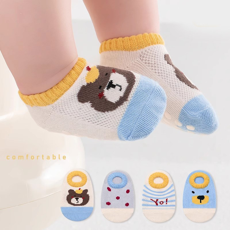 婴儿地板袜船袜夏季薄款新生儿童室内防滑男女童卡通网眼宝宝袜子,童装/婴儿装/亲子装,儿童袜子(0-16岁),淘宝优惠券,粉丝福利购,淘宝优惠卷