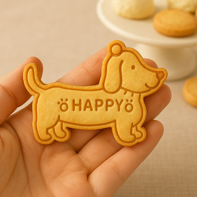 卡通动物腊肠狗饼干模具
