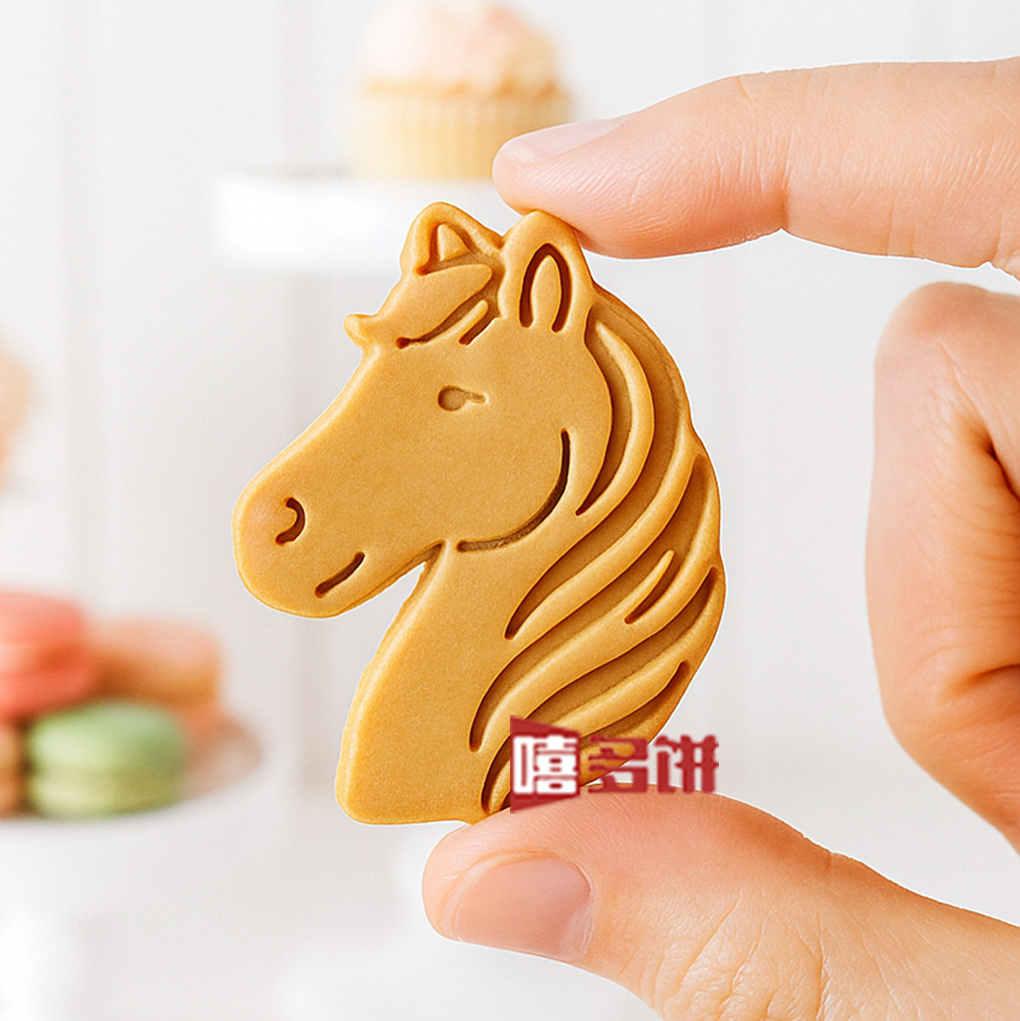2026马年饼干模具可爱招财小马头黄油曲奇立体按压式烘焙工具压模,厨房/烹饪用具,烘焙模具,淘宝优惠券,粉丝福利购,淘宝优惠卷