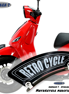 适用于裂变小肥鹅RT3E摩登姜戈阳光壹米无损改装挡泥板风刃装饰板