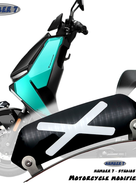 适用于小牛电动车FS风速 FX FXT NX NQI改装个性挡泥板风刀装饰牌