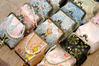 成品中国风复古随身锦缎棉布搭扣中式零钱包迷你口金包手工送礼物