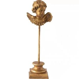 创意复古法式 ins风摆 可爱金色天使摆件轻奢文艺桌面装 饰拍照欧式