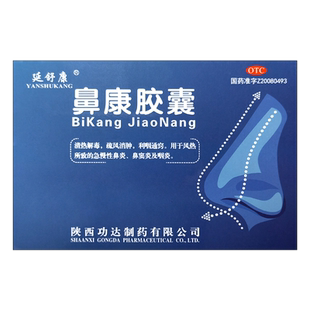 延舒康 鼻康胶囊0.35g*36粒/盒 风热所致急慢性鼻炎鼻窦炎咽炎OTC