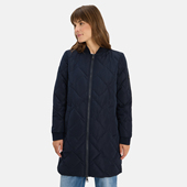 秋冬新款 出德国棒球领绗缝菱形格防风雨雪保暖棉衣 外贸原单女装