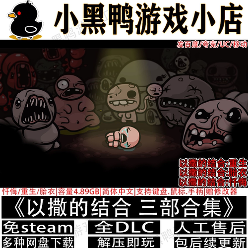 以撒的结合:重生/胎衣/忏悔全DLC免steam中文PC网盘下载解压即玩